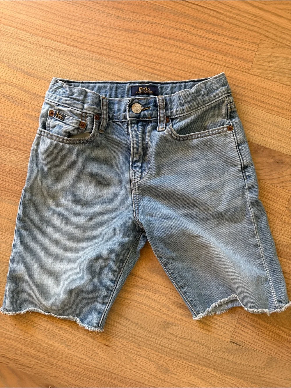Polo Ralph Lauren Kids cut-off denim shorts, size M (10–12)